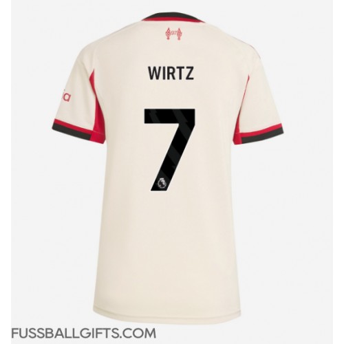 Liverpool Florian Wirtz #7 Fußballbekleidung Auswärtstrikot Damen 2025-26 Kurzarm